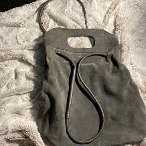 Free people Rosetta bag. Grey suede. Great shape! Adorable.